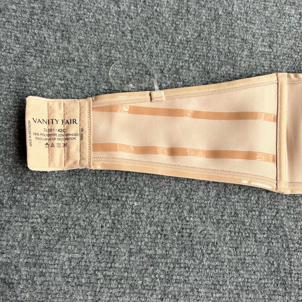 Vanity Fair Nude Strapless Bra - Picture 4 of 5